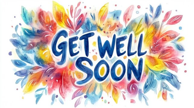 Get well soon greeting card, AI Generated