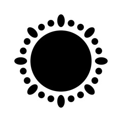 Sun vector icon. Summer illustration sign. hot symbol or logo.