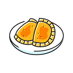 empanadas spanish cuisine color icon vector. empanadas spanish cuisine sign. isolated symbol illustration