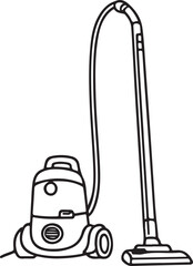 Vacuum Cleaner Coloring Page