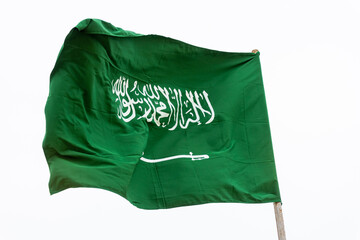 The national flag of Saudi Arabia on a white background.