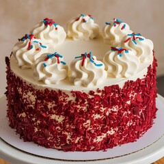 Fresh red velvet cake