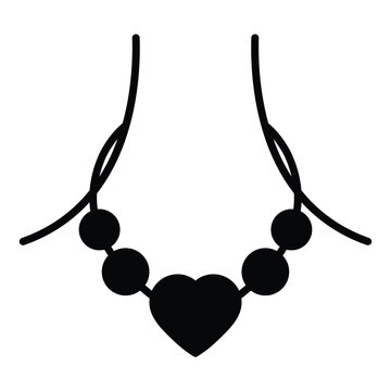 recommend clip art: jewelry icon vector jewellery necklace sign 