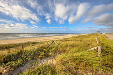 View on beach from Boulevard Barnaart Zandvoort