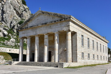 Fototapeta premium Old Fortress in town and island Corfu,Greece