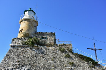 lighthouse in town Corfu,island Corfu,Greece
