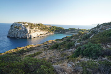 Antony Quinn bay in Rhodes, Greece