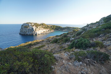 Fototapeta premium Antony Quinn bay in Rhodes, Greece
