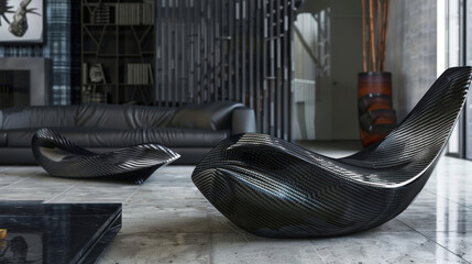 modern carbon fiber chair