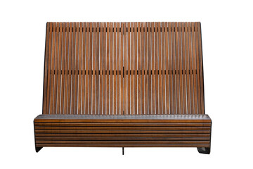 park bench isolated on white background. outdoor furniture