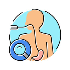 endoscopy surgery doctor color icon vector. endoscopy surgery doctor sign. isolated symbol illustration