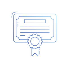 Certificate vector icon