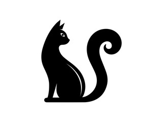 Cat Logo Design Illustration