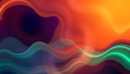 abstract colorful background with waves