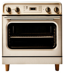 Fototapeta premium Image of a modern oven with knobs and digital display