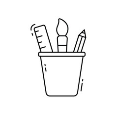 Stationery vector icon