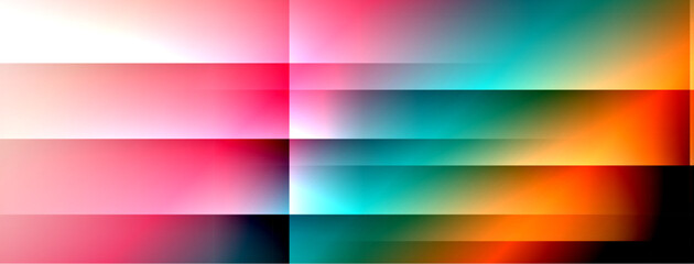 Colorful gradient with lines made of shadow and light. Creative background
