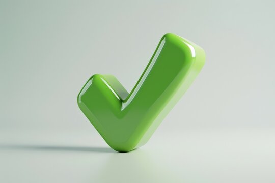 A large green checkmark symbol against a neutral background, representing success or approval.