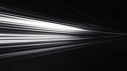 Abstract Black and White Light Streaks Background.