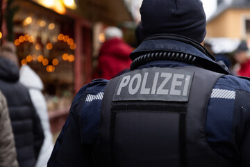 Polizei Streife Menschen Kontrolle Absicherung