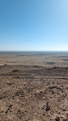 Karakalpakstan desert view along the silk road in Uzbekistan