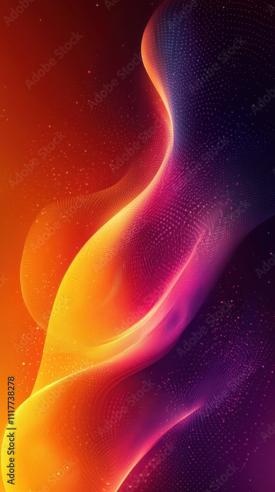 Poster vibrant abstract patterns showcasing fluid shapes and colors in a dynamic composition