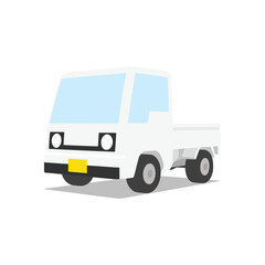 シンプルな3D車両イラスト 29 軽トラック