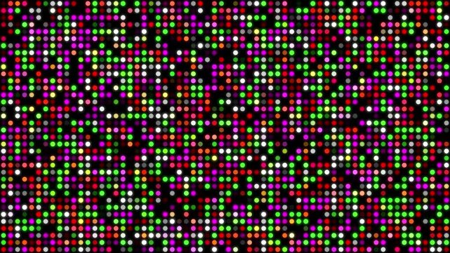 電光掲示板のようなアニメーションループ背景（ピンク、赤、白、緑）