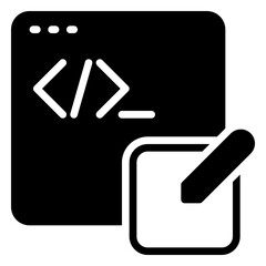 edit icon, glyph icon style