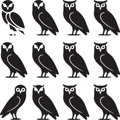 Naklejka premium set of birds