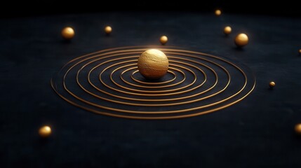 Obraz premium a complete solar system view with planets aligned against a dark space background