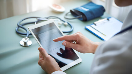 Blood test results display on a digital screen, reflecting the importance of accurate medical diagnostics and patient care in modern healthcare settings.