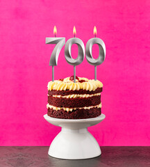 Number of followers or likes - Candle number 700
