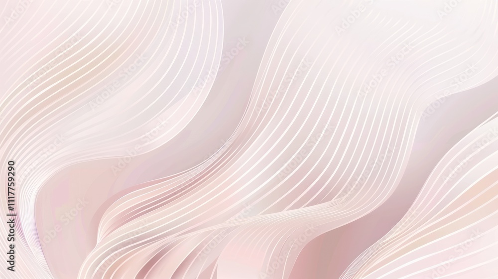 Poster abstract background with wavy lines and a pink gradient