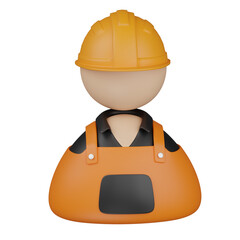 3d render   construction worker   illustration