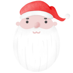 santa claus isolated on white