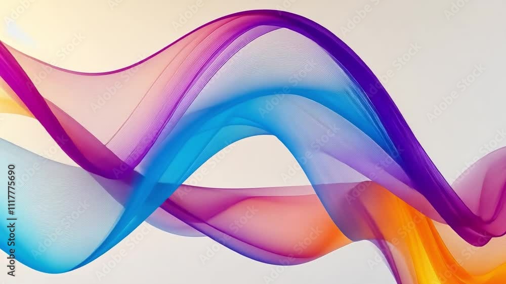 Aufkleber abstract flowing color: a captivating abstract image of vibrant, flowing colors, creating a sense of