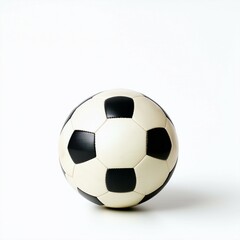 Naklejka premium Isolated ball on a clean white background, perfect for sports, recreation, or minimalist concepts, showcasing simplicity and versatility for various designs and themes.