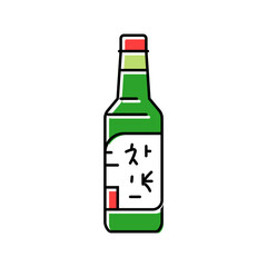 makgeolli drink korean cuisine color icon vector. makgeolli drink korean cuisine sign. isolated symbol illustration