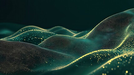Dynamic Flowing Stream of Illuminated Binary Code with Abstract Visualization Effects