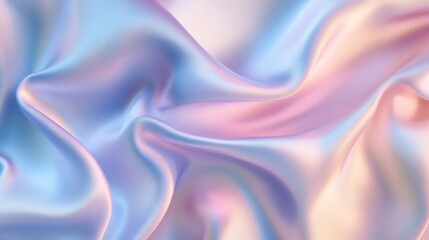 Obraz premium A smooth, silky fabric with a blue and pink gradient.