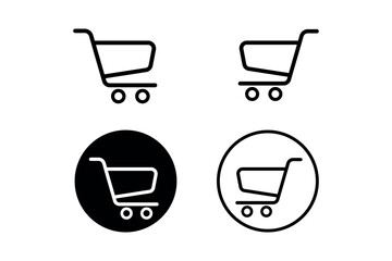 Attention-Grabbing Creative Shopping Cart Flat Icons Designs for Retail Spaces, shopping UI, flat design icons, sales icons, easy navigation, digital shopping, seamless shopping, catalog icons