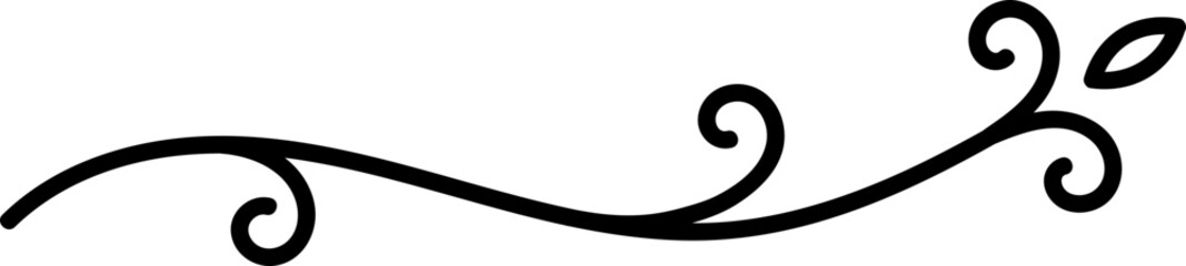 Swirly Line Ornament