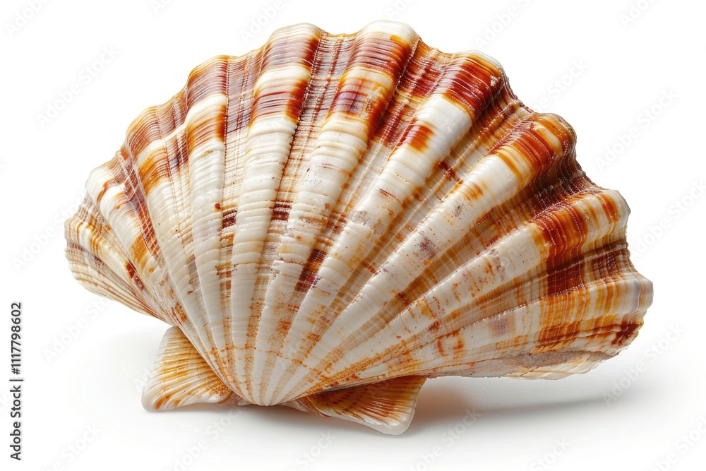 Poster a close-up shot of a shell on a white background