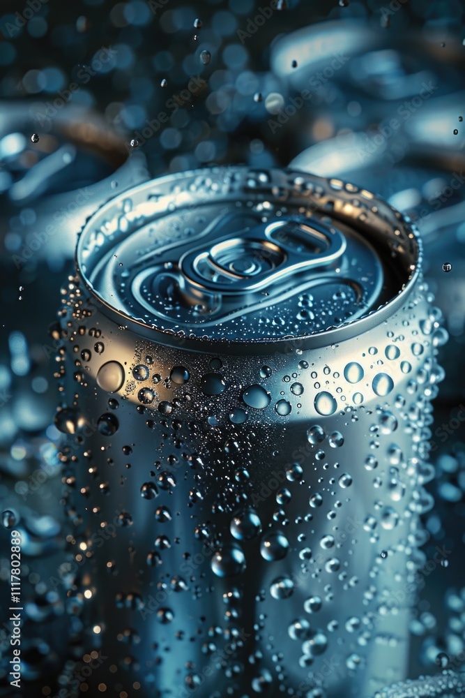 Aufkleber a cola can sitting on a tabletop, ready to be opened and enjoyed