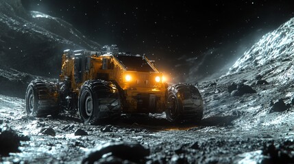 Robot explores cave on the Moon in high-definition space mission footage
