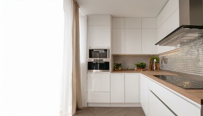 Fototapeta premium Inviting kitchen atmosphere with a mix of textures and colors