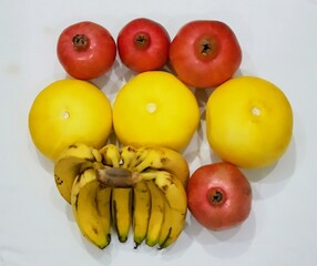 Bunch of delicious fruits