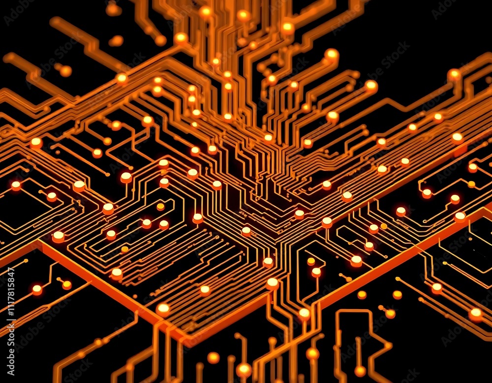 Poster electronic circuit board with processor