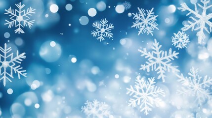 Snowflakes winter holidays background illustration generated by ai